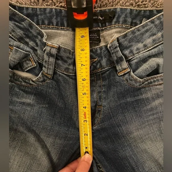 CALVIN KLEIN Women’s Vintage Lean Bootcut Jeans - Picture 8 of 16